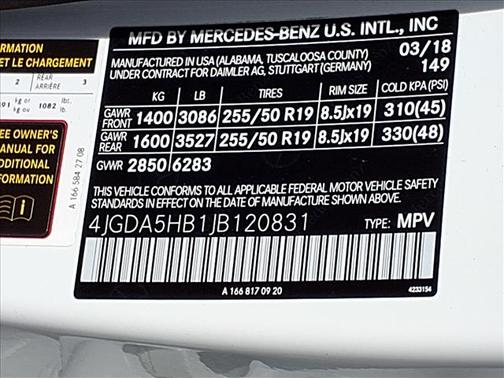 2018 Mercedes-Benz GLE 350 4MATIC