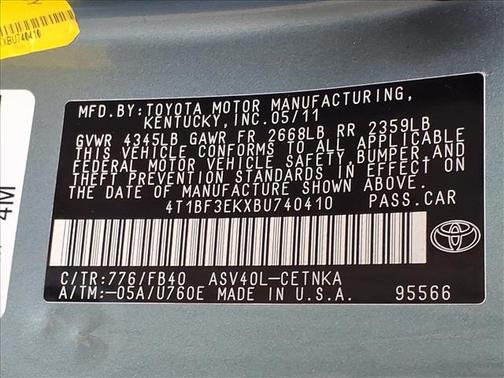 2011 Toyota Camry LE