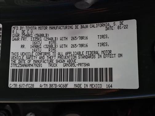 2022 Toyota Tacoma SR5