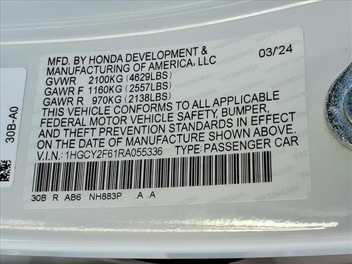 2024 Honda Accord Hybrid EX-L