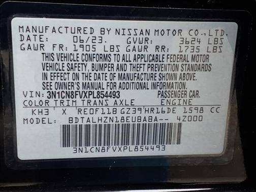 2023 Nissan Versa 1.6 S