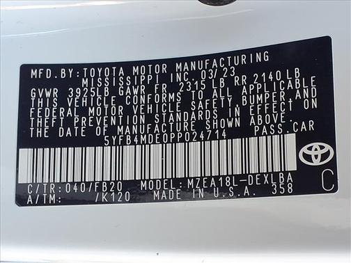 2023 Toyota Corolla LE