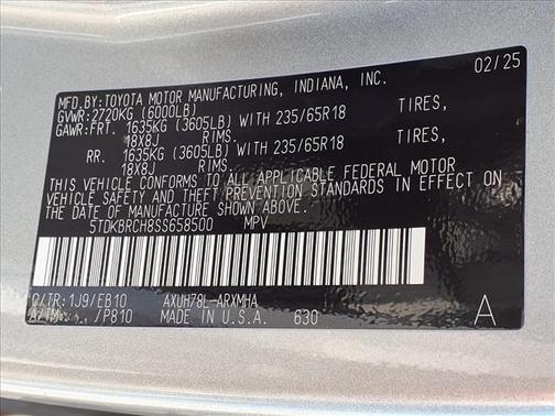 2025 Toyota Highlander Hybrid XLE