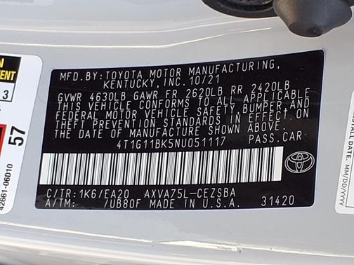 2022 Toyota Camry SE