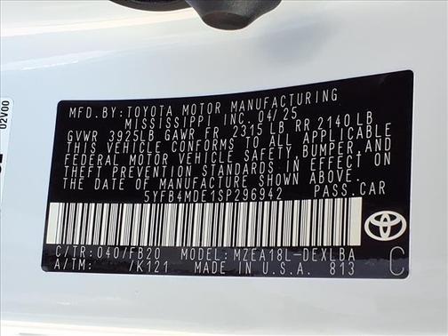 2025 Toyota Corolla LE