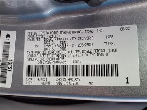 2022 Toyota Tundra SR5