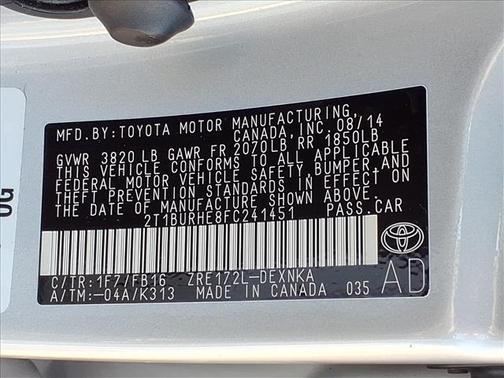 2015 Toyota Corolla LE