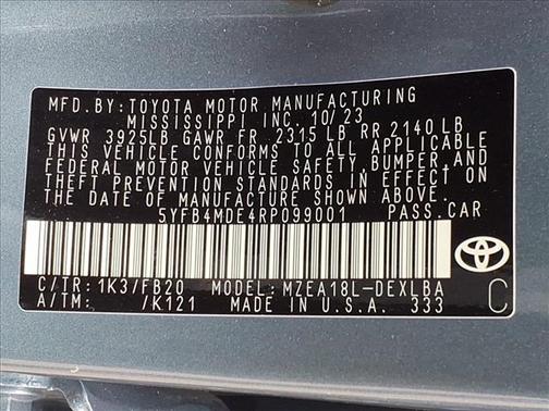 2024 Toyota Corolla LE