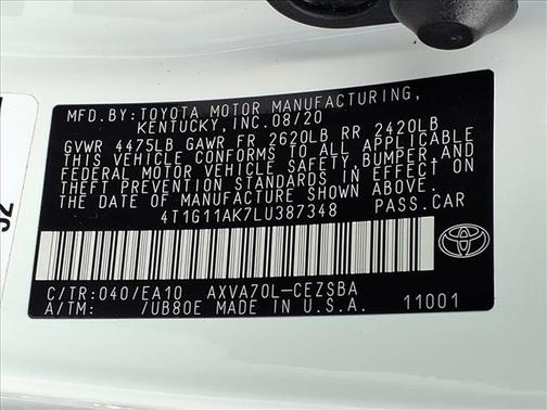 2020 Toyota Camry SE