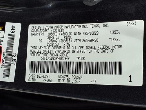 2023 Toyota Tundra SR5