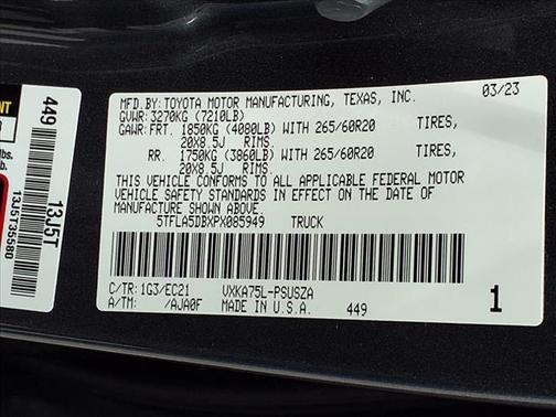 2023 Toyota Tundra SR5