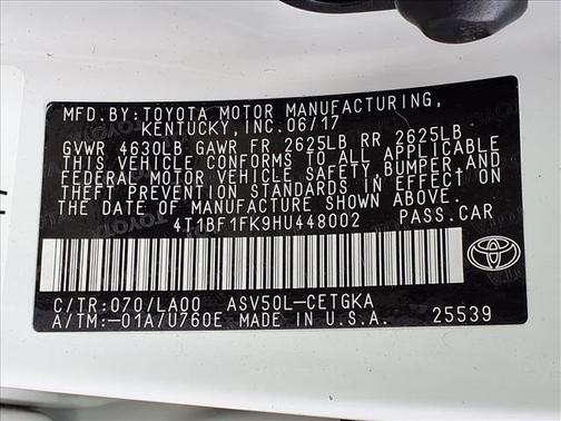 2017 Toyota Camry XLE