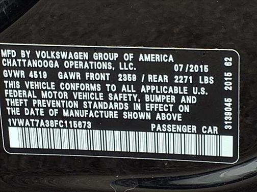 2015 Volkswagen Passat 1.8T Limited Edition