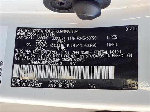 2015 Toyota 4Runner Limited