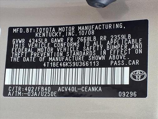 2009 Toyota Camry LE