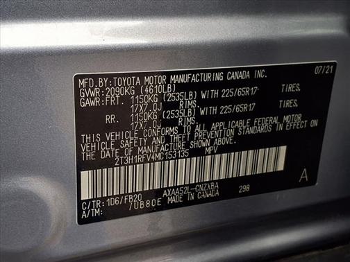2021 Toyota RAV4 LE