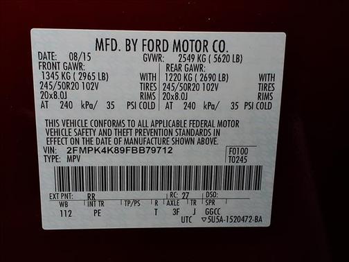 2015 Ford Edge Titanium