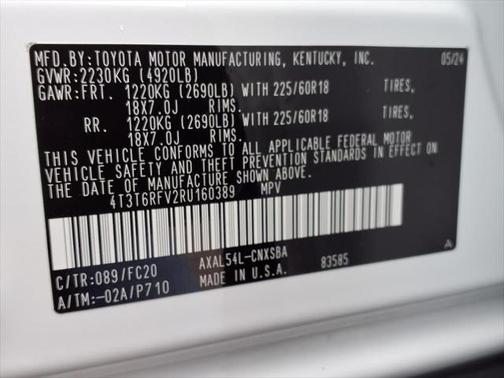2024 Toyota RAV4 Hybrid SE