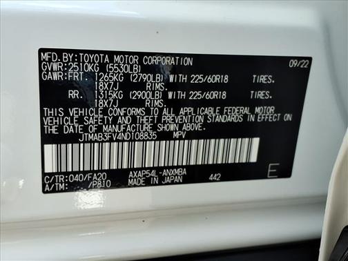 White 2022 Toyota RAV4 Prime SE