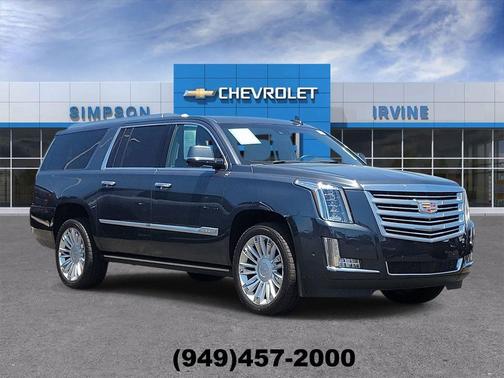 Shadow Metallic 2019 Cadillac Escalade ESV Platinum