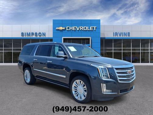 Shadow Metallic 2019 Cadillac Escalade ESV Platinum