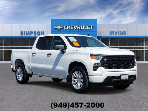 Summit White 2026 Chevrolet Silverado 1500 Custom