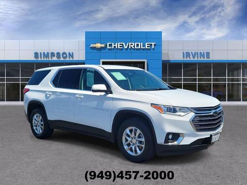 Summit White 2020 Chevrolet Traverse LT Leather