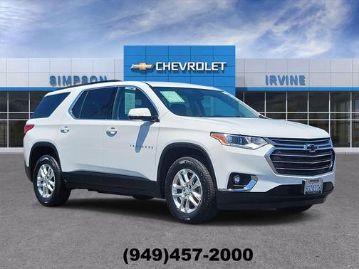 Summit White 2020 Chevrolet Traverse LT Leather