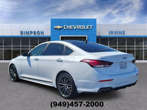 Casablanca White 2019 Genesis G80 3.3T Sport