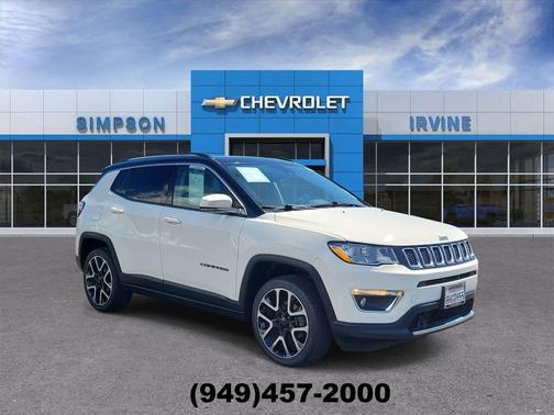 White Clearcoat 2019 Jeep Compass Limited