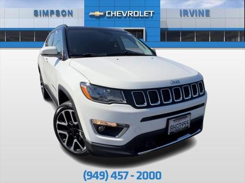 White Clearcoat 2019 Jeep Compass Limited