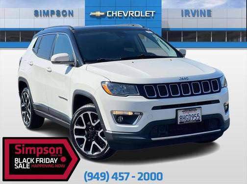 White Clearcoat 2019 Jeep Compass Limited