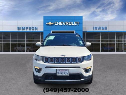White Clearcoat 2019 Jeep Compass Limited
