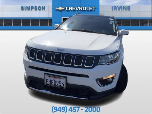 White Clearcoat 2019 Jeep Compass Limited