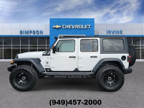 Bright White Clearcoat 2018 Jeep Wrangler Unlimited Sport