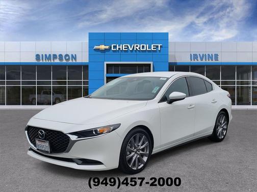 Snowflake White Pearl Mica 2019 Mazda Mazda3 FWD w/Select Package
