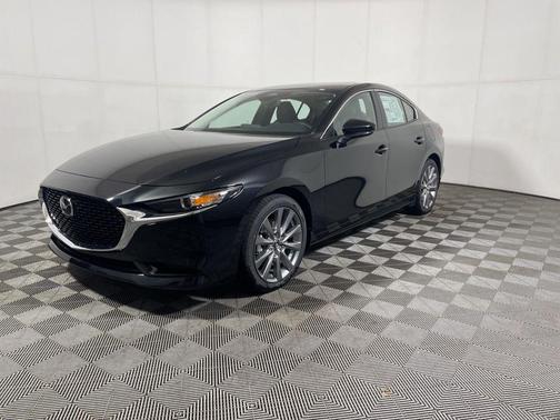 Jet Black Mica 2026 Mazda Mazda3 FWD w/Preferred Package