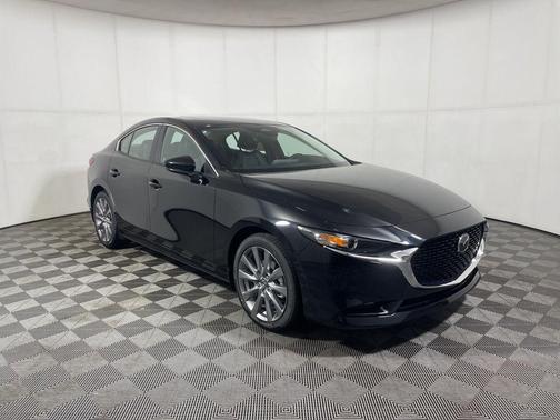 Jet Black Mica 2026 Mazda Mazda3 FWD w/Preferred Package