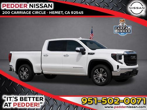 Summit White 2025 GMC Sierra 1500 SLT