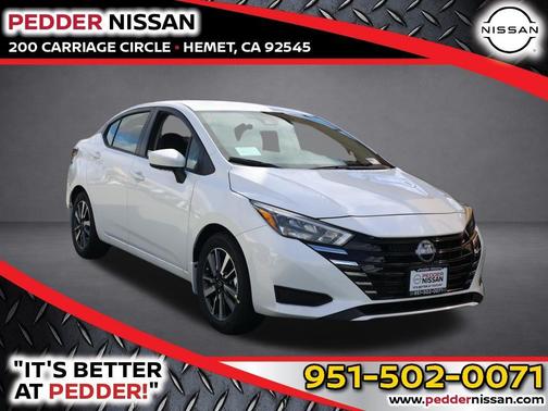 Aspen White 2025 Nissan Versa 1.6 SV