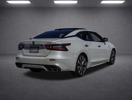 White 2019 Nissan Maxima 3.5 Platinum