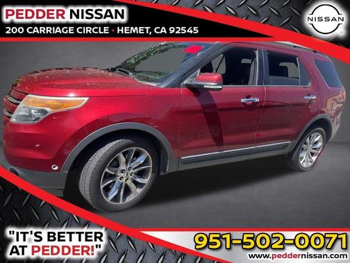 Red 2013 Ford Explorer Limited