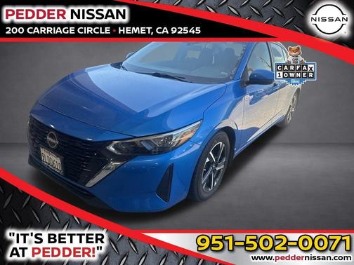 Electric Blue Metallic 2024 Nissan Sentra SV