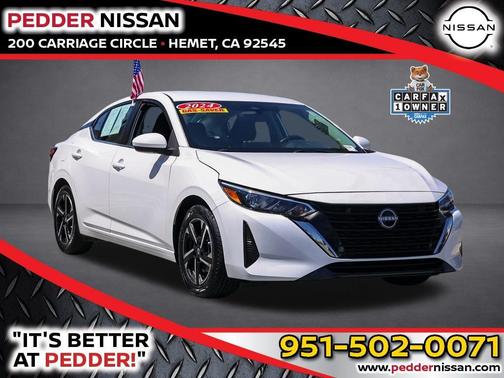 Cloud White 2024 Nissan Sentra SV