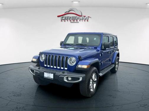 Ocean Blue Metallic 2020 Jeep Wrangler Unlimited Sahara