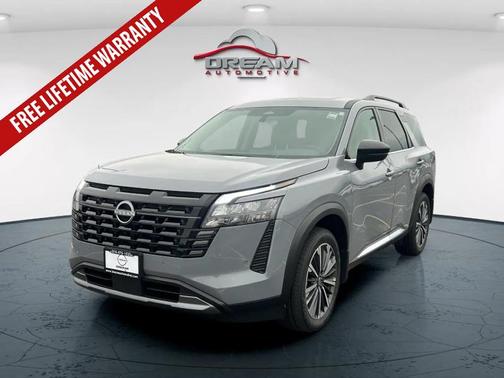 Boulder Gray Pearl 2026 Nissan Pathfinder Platinum
