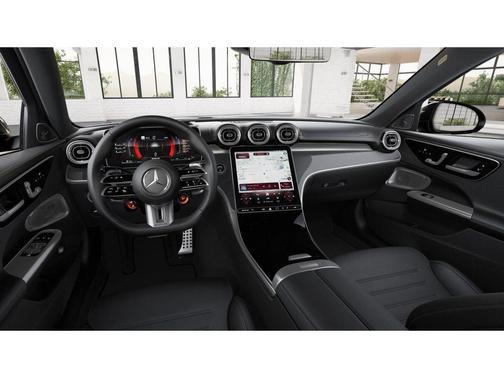 MANUFAKTUR Moonlight White Metallic 2026 Mercedes-Benz AMG C 43 4MATIC