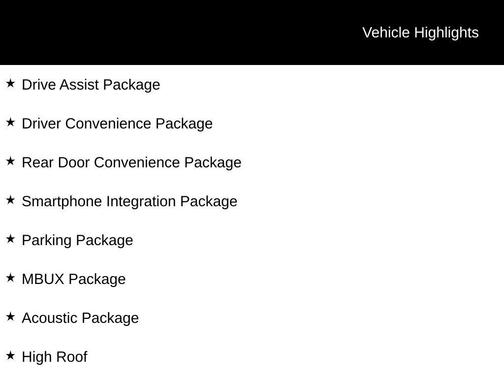 2025 Mercedes-Benz Sprinter 2500 Standard Roof