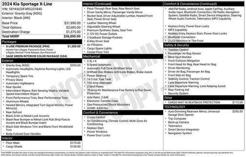 Gravity Gray 2024 Kia Sportage X-Line
