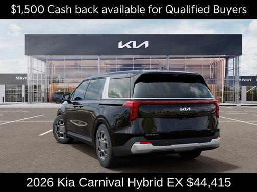 Aurora Black Pearl 2026 Kia Carnival Hybrid EX